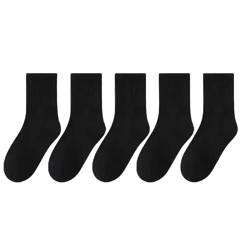 Cotton Sport Socks – 5 Pairs (Ages 3–13) (5 colours available) by Habicare