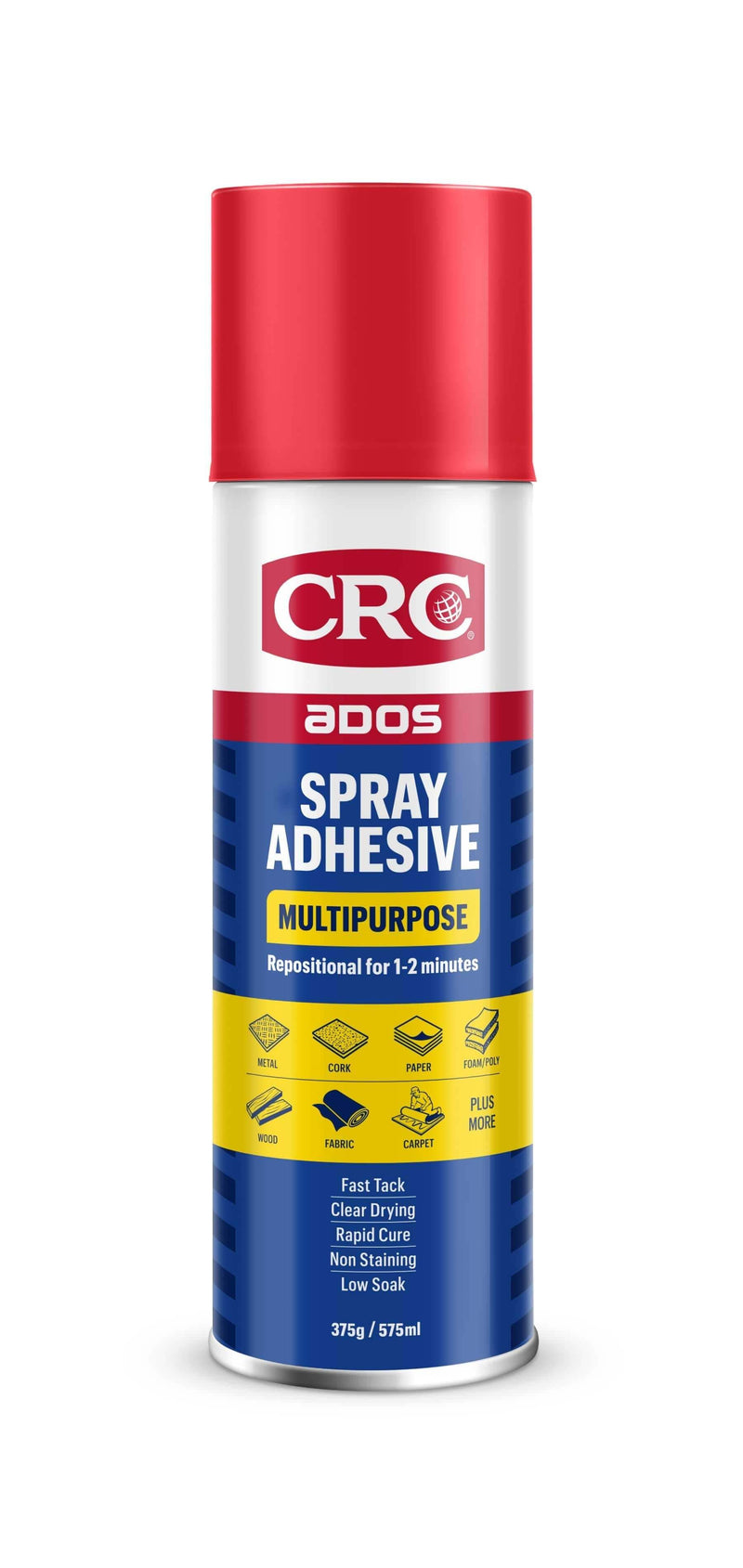 ADOS Multipurpose Spray Adhesive 575ml 8017 can for bonding various materials quickly and easily.