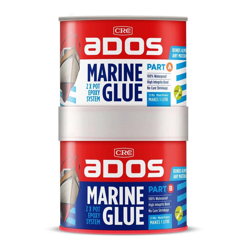 CRC ADOS Marine Glue Can 500ml, 2 pot epoxy system for strong bonding and water resistance.