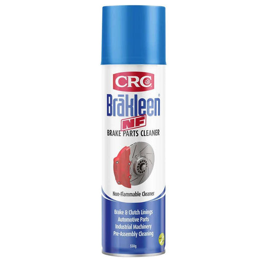 CRC Brakleen Brake Cleaner Non-Flammable 550g can for cleaning brake and clutch parts.
