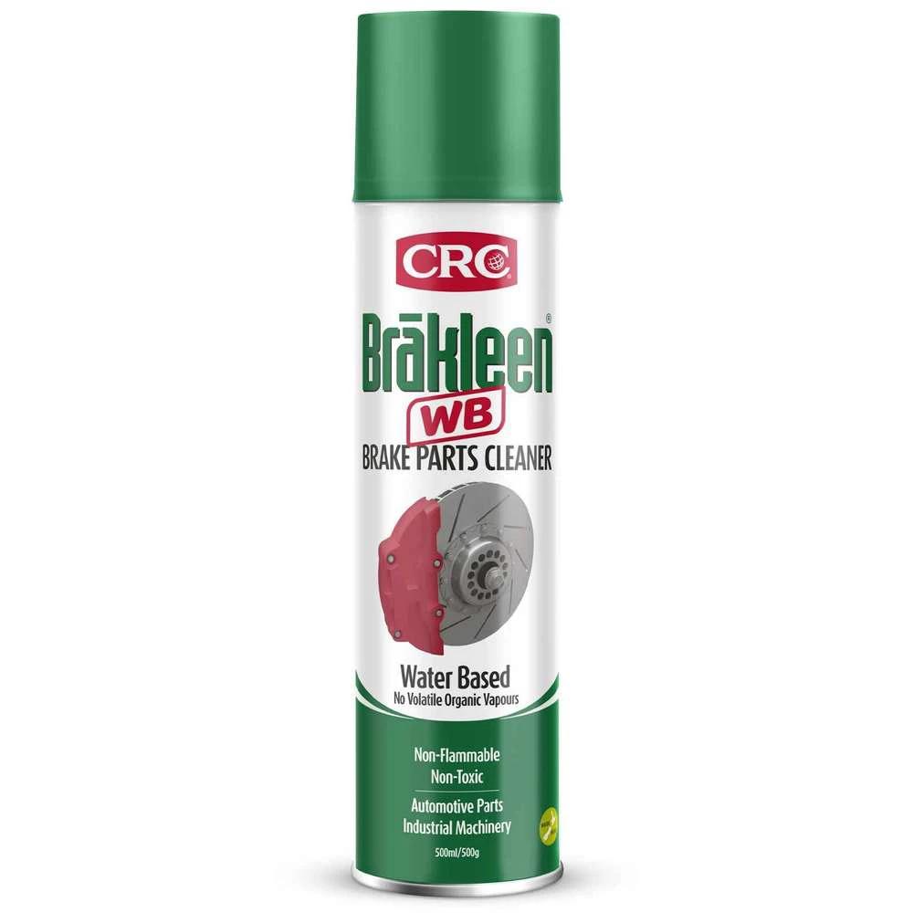 CRC Brakleen Water Based 500g 1751843 aerosol can for powerful brake parts cleaning, safe and eco-friendly.