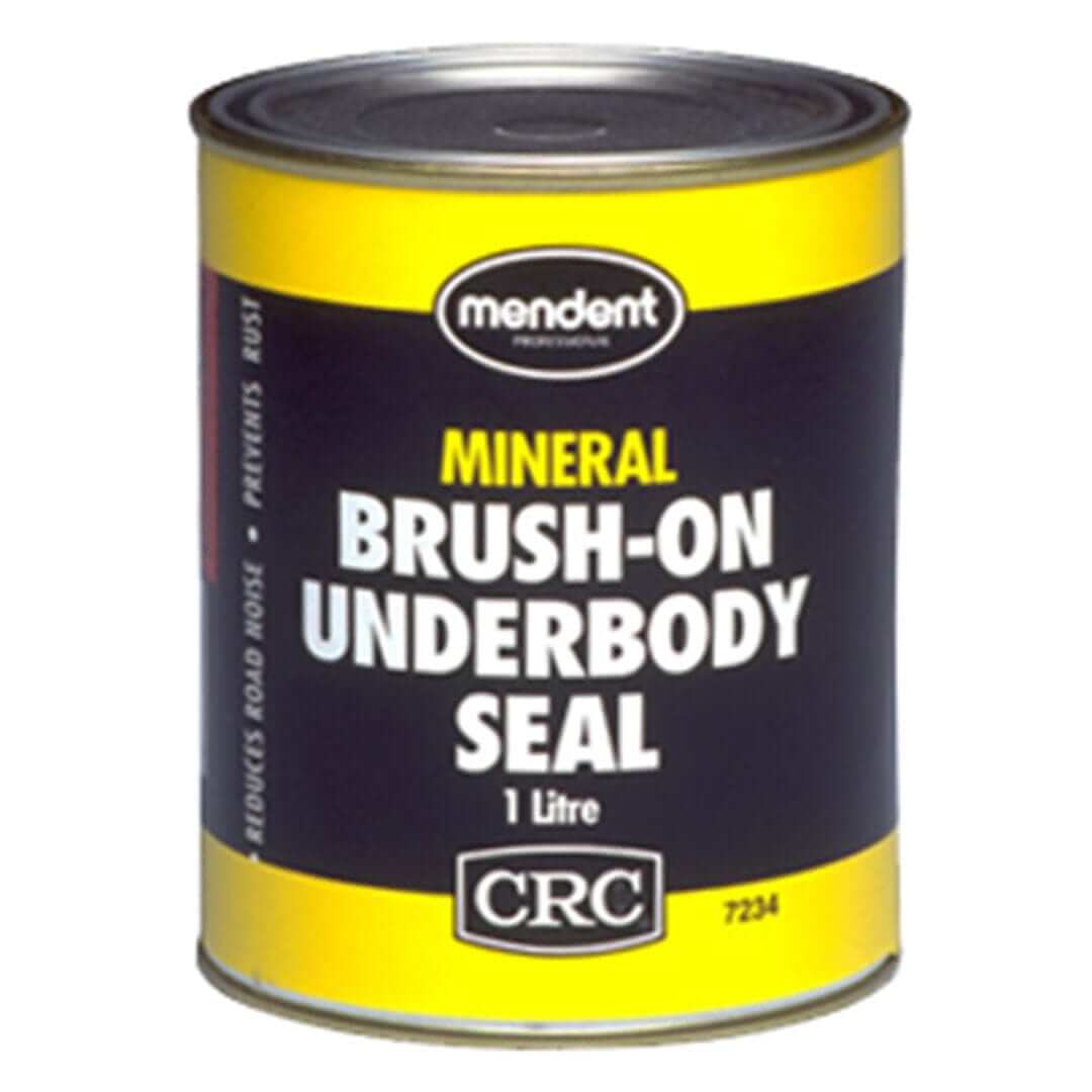 Underbody seal for vehicles CRC Brush On Underbody Seal Can 1L for corrosion protection and road insulation.