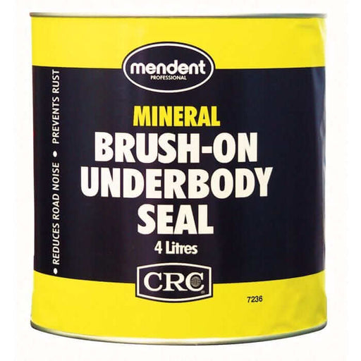 CRC Brush On Underbody Seal Can 4L - 7236 for corrosion protection and sound insulation.