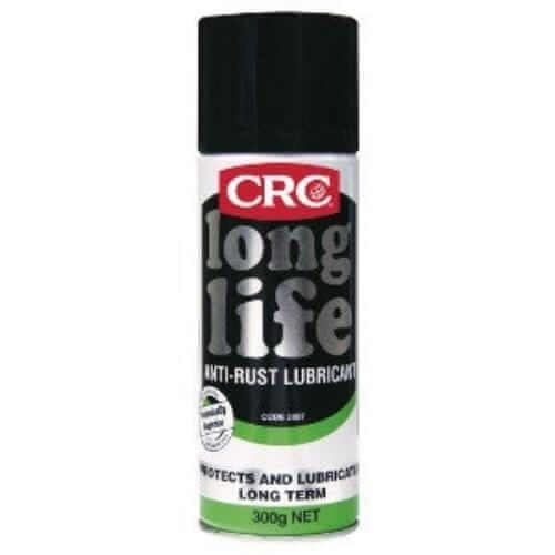 CRC Long Life Anti Rust Aerosol 300g - superior rust prevention and lubrication for metal surfaces.