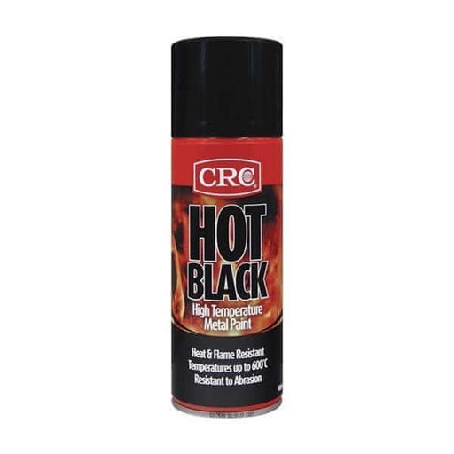 CRC Hot Black High Temp Paint Aerosol 400ml - 5131 can, heat and flame resistant paint for metal surfaces.