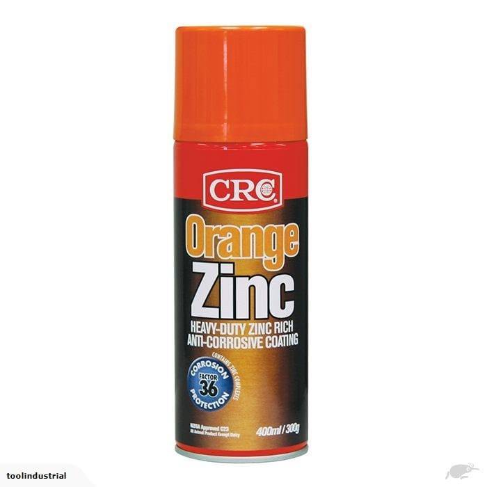 CRC Coloured Zinc 400ml  Orange - Action Outdoors Kiwi