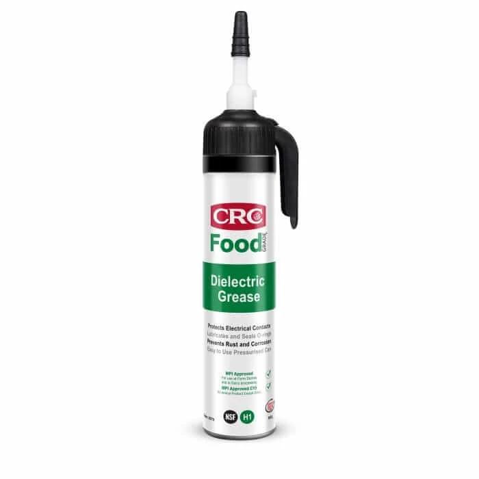 CRC Food Grade Dielectric Grease Select A Bead 94g in a pressurized container for electrical sealing and protection.