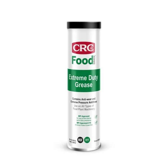 CRC Food Grade Extreme Duty Grease 397g canister with anti-wear and extreme pressure additives for food machinery.
