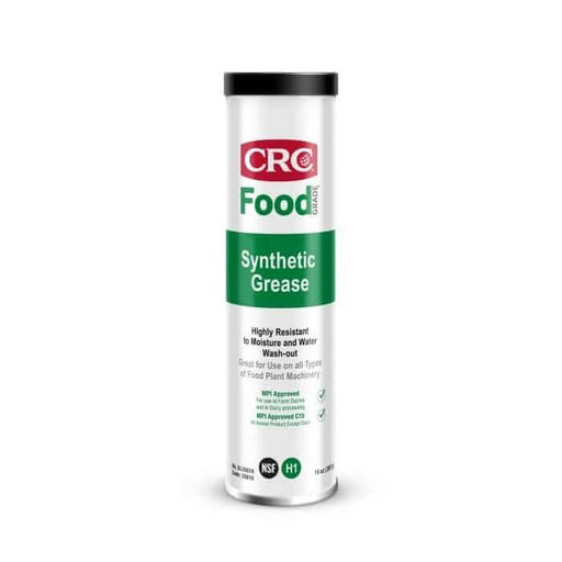 CRC Food Grade Synthetic Grease 397g tube, highly resistant to moisture and wash-out, NSF approved.