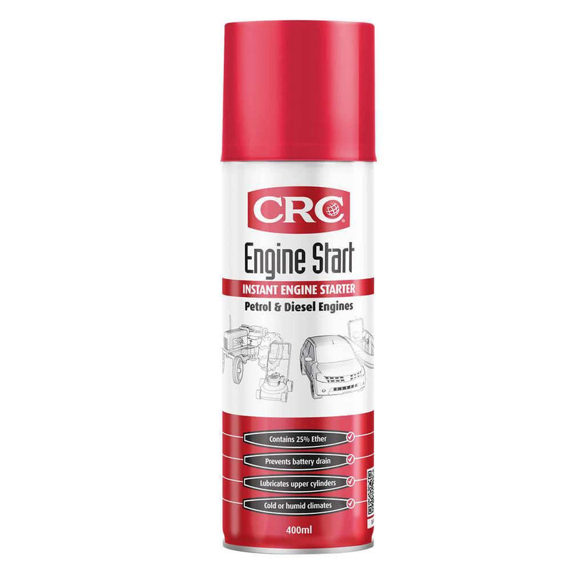 CRC Engine Start Aerosol 400ml 5040 - Instant engine starter for petrol and diesel engines in a 400ml spray can.