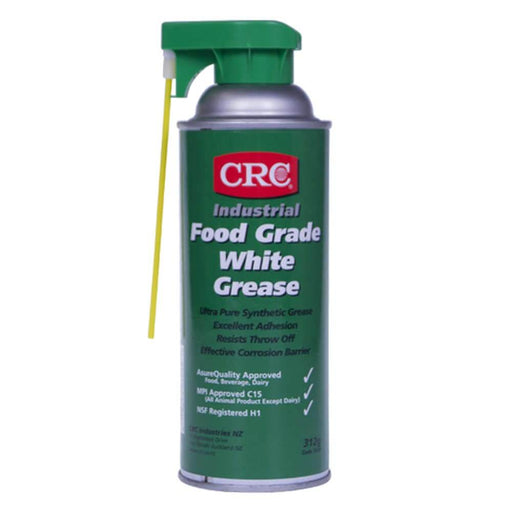 CRC Food Grade White Grease Aerosol 284g 3038 can with green label and spray nozzle