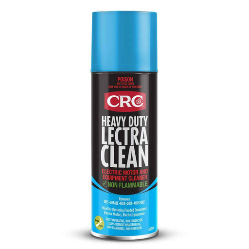 CRC Lectra Clean Aerosol 400ml - Heavy-duty cleaner for electric motors and equipment, non-flammable and effective.