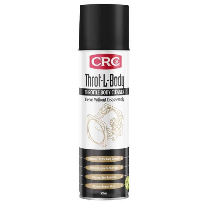 CRC Throt-L-Body Cleaner 500ml 5077, effective throttle body cleaner for fuel-injected vehicles.