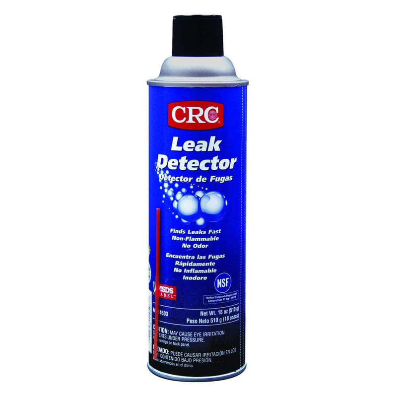 CRC Leak Detector Aerosol 510g - Effective solution for detecting gas and air leaks in pipes and connections.