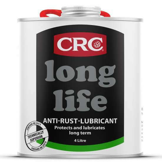 CRC Long Life Anti Rust Lubricant Can 4L - Superior rust prevention and lubrication for all metals.