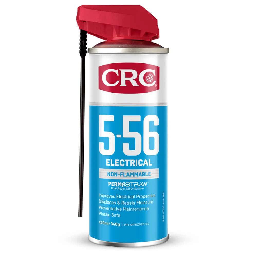 CRC 5-56 Electrical 420ML spray can with red cap, lubricant and cleaner for electrical maintenance.