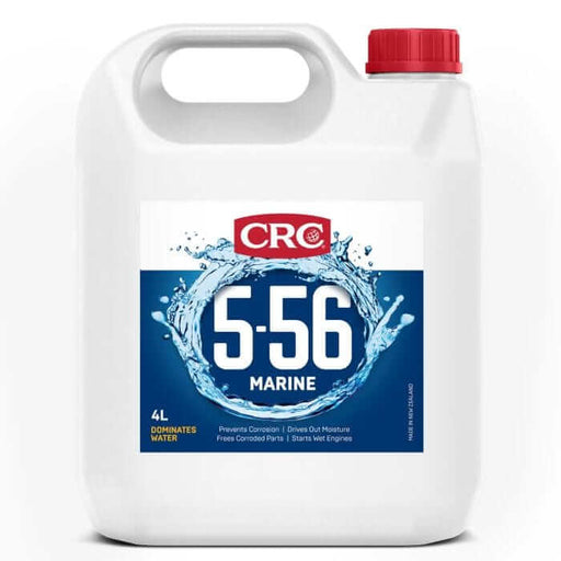 CRC Marine 5-56 Multipurpose Lubricant 4L bottle designed to protect marine engines from water damage.