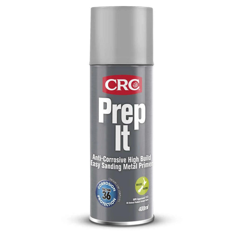 CRC Prep It Sanding Primer Aerosol 400ml - Anti-Corrosive High Build Easy Sanding Metal Primer