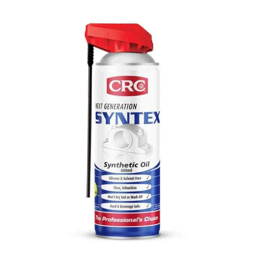 CRC Syntex Multipurpose Lubricant 400ml - Synthetic oil can for commercial and home use, silicone and solvent free.