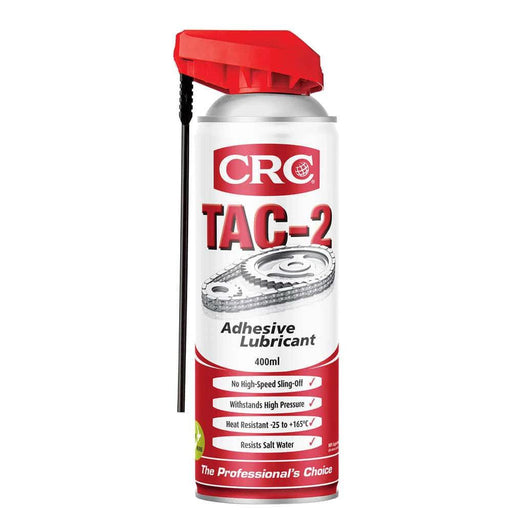 CRC TAC-2 Adhesive Lubricant Aerosol 400ml 5035 in a can with spray nozzle for high-performance lubrication.