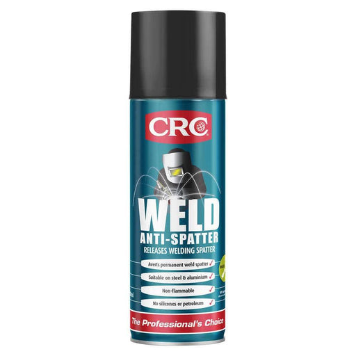 CRC Weld Anti Spatter Aerosol 400ml - Non-flammable welding spatter release agent for metal surfaces.