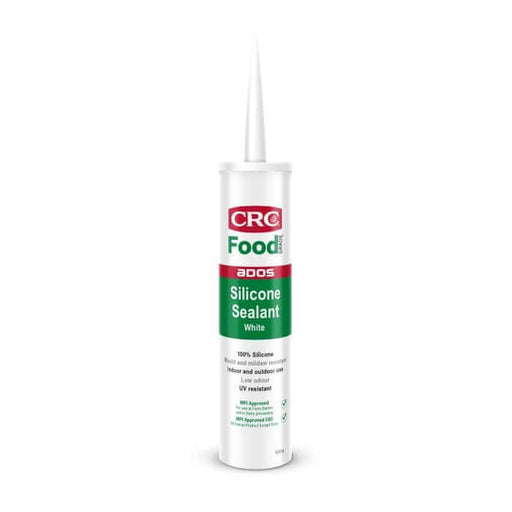 ADOS Food Grade Sealant White 300g 3310 in a silicone sealant tube for food and clean environments.