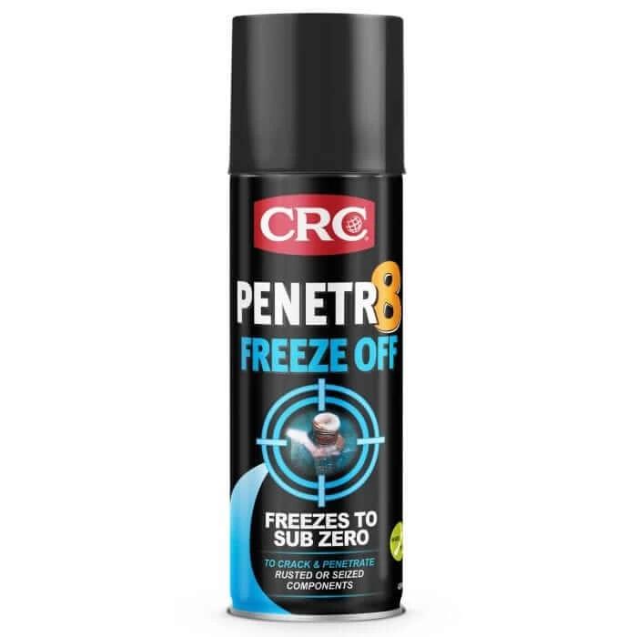 CRC Penetr8 Freeze Off 400ml can, an industrial-strength rust penetrating lubricant with freezing effect.
