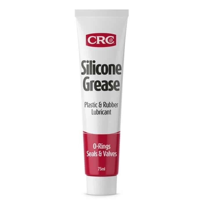 CRC Silicone Grease 75ml tube for lubricating and waterproofing o-rings and rubber parts.