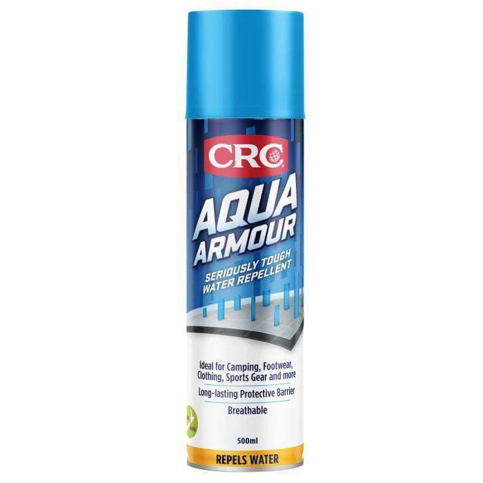 CRC Rain Repellent Spray 500G - 500ml can, breathable water repellent for camping and outdoor gear.