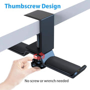 Dual Rotatable Headphone Stand Hanger Under Desk Headset Hook Holder by salelink.co.nz