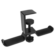 Dual Rotatable Headphone Stand Hanger Under Desk Headset Hook Holder by salelink.co.nz