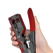 Crimping & Stripping Tool with 8P/6P Ethernet Connectors (different colours available) by Habicare