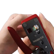 Crimping & Stripping Tool with 8P/6P Ethernet Connectors (different colours available) by Habicare