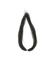 Crystal Flash Tying Material showing shiny strands for fishing hooks to attract fish in low light conditions.