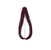 Crystal Flash Tying Material in dark purple strands for fishing lures, ideal for low light conditions.