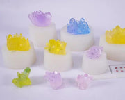 Crystal Moulds Silicone Growing Crystal Cluster Quartz Rock Mould for Polymer Clay, Fondant Cake Decoration by Resin Art NZ