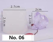 Crystal Moulds Silicone Growing Crystal Cluster Quartz Rock Mould for Polymer Clay, Fondant Cake Decoration by Resin Art NZ