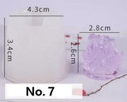 Crystal Moulds Silicone Growing Crystal Cluster Quartz Rock Mould for Polymer Clay, Fondant Cake Decoration by Resin Art NZ