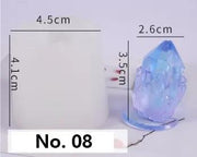 Crystal Moulds Silicone Growing Crystal Cluster Quartz Rock Mould for Polymer Clay, Fondant Cake Decoration by Resin Art NZ