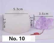Crystal Moulds Silicone Growing Crystal Cluster Quartz Rock Mould for Polymer Clay, Fondant Cake Decoration by Resin Art NZ