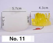 Crystal Moulds Silicone Growing Crystal Cluster Quartz Rock Mould for Polymer Clay, Fondant Cake Decoration by Resin Art NZ