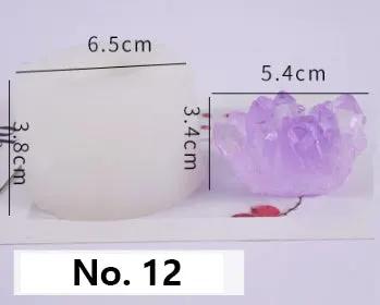 Crystal Moulds Silicone Growing Crystal Cluster Quartz Rock Mould for Polymer Clay, Fondant Cake Decoration by Resin Art NZ