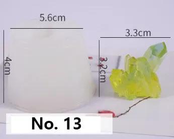 Crystal Moulds Silicone Growing Crystal Cluster Quartz Rock Mould for Polymer Clay, Fondant Cake Decoration by Resin Art NZ