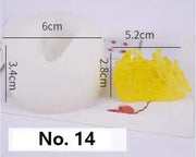 Crystal Moulds Silicone Growing Crystal Cluster Quartz Rock Mould for Polymer Clay, Fondant Cake Decoration by Resin Art NZ