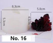 Crystal Moulds Silicone Growing Crystal Cluster Quartz Rock Mould for Polymer Clay, Fondant Cake Decoration by Resin Art NZ