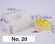 Crystal Moulds Silicone Growing Crystal Cluster Quartz Rock Mould for Polymer Clay, Fondant Cake Decoration by Resin Art NZ