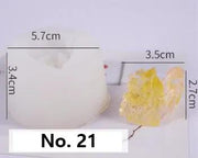 Crystal Moulds Silicone Growing Crystal Cluster Quartz Rock Mould for Polymer Clay, Fondant Cake Decoration by Resin Art NZ
