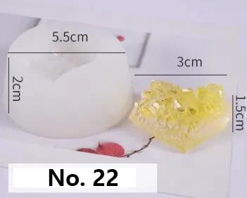 Crystal Moulds Silicone Growing Crystal Cluster Quartz Rock Mould for Polymer Clay, Fondant Cake Decoration by Resin Art NZ