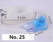 Crystal Moulds Silicone Growing Crystal Cluster Quartz Rock Mould for Polymer Clay, Fondant Cake Decoration by Resin Art NZ
