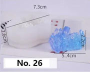 Crystal Moulds Silicone Growing Crystal Cluster Quartz Rock Mould for Polymer Clay, Fondant Cake Decoration by Resin Art NZ